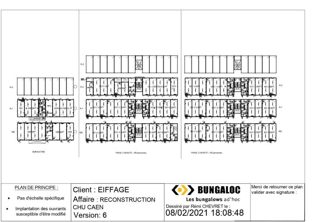 Plan base vie EIFFAGE NORMANDIE BUNGALOC